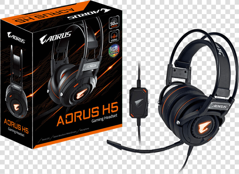 Aorus H5 Gaming Headset  HD Png DownloadTransparent PNG