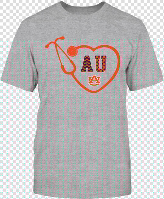 Auburn Tigers Heart Stethoscope Patterned Letters Shirt   Texas Longhorns Girls T Shirt  HD Png DownloadTransparent PNG