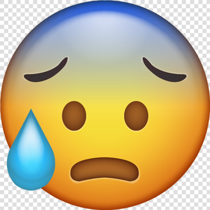 Download Cold Sweat Iphone Emoji Image   Iphone Emojis Png  Transparent PngTransparent PNG