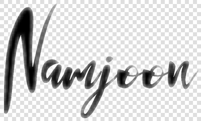 Transparent Bts Stickers Png   Kim Namjoon Name Png  Png DownloadTransparent PNG