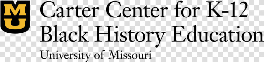 Carter Center For K 12 Black History Education Logo   University Of Missouri  HD Png DownloadTransparent PNG