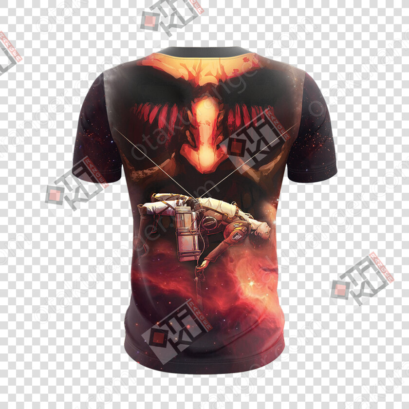 Attack On Titan Eren Jaeger 3d T shirt   Evangelion Asuka T Shirt  HD Png DownloadTransparent PNG