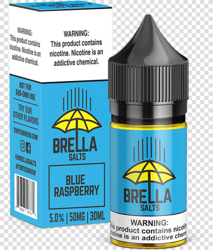 Brella Salts Blue Raspberry 30ml   Salt Nic Juice Tobacco  HD Png DownloadTransparent PNG