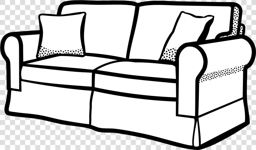 Couch  Furniture  Sofa  Interior  Seat   Living Room For Coloring  HD Png DownloadTransparent PNG