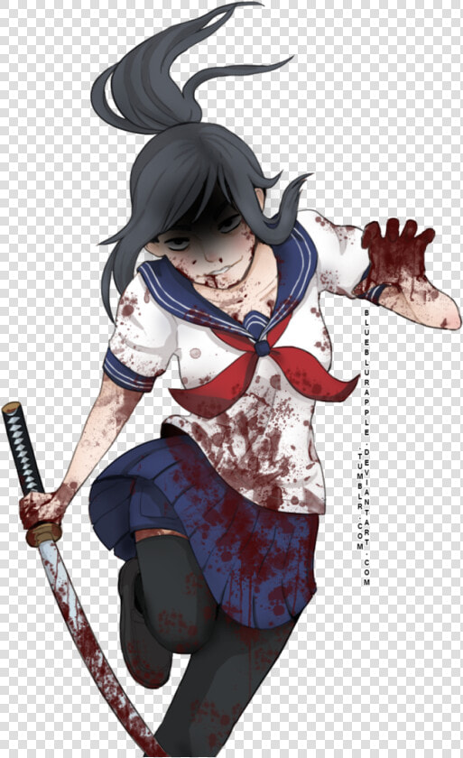 Yandere Anime Boy Pin By On Simulator   Ayano Aishi Fanart  HD Png DownloadTransparent PNG