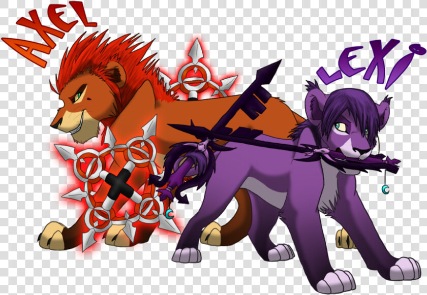 Lion Sora From Kingdom Hearts 2 Images Axel And Lexi   Cartoon  HD Png DownloadTransparent PNG
