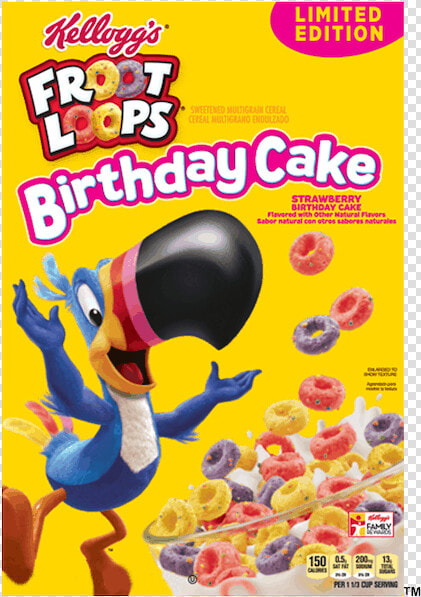 Fruit Loops Birthday Cake Cereal  HD Png DownloadTransparent PNG