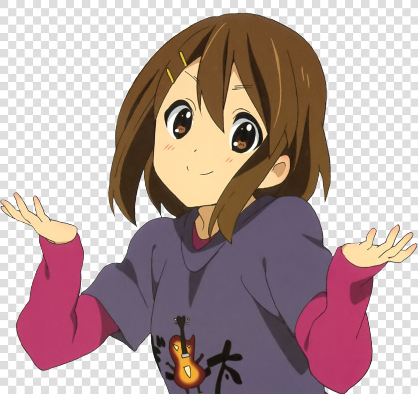 Shrug Yui Hirasawa Mio Akiyama K on Anime  HD Png DownloadTransparent PNG