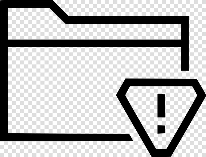 Folder Group Collection Empty Attention Warning   Marker Alert Icon  HD Png DownloadTransparent PNG