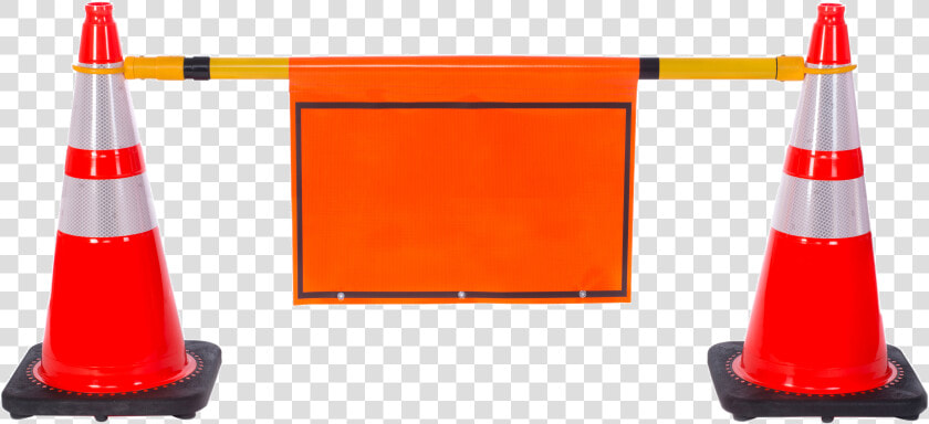 Transparent Cone Construction Site   Retractable Cone Bar  HD Png DownloadTransparent PNG