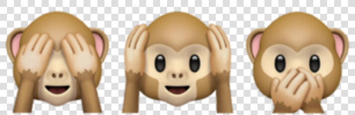  iphone  emoji  emojisticker  monkeyemoji  monkey   Monkey Emoji Ios  HD Png DownloadTransparent PNG