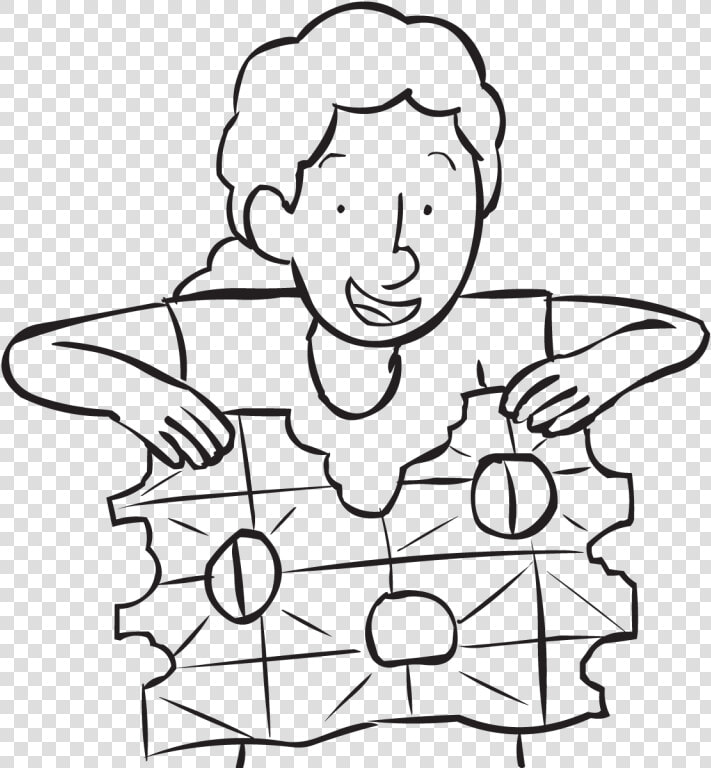Person Unfolding Sheet Of Paper Which Has Holes Torn   Cartoon  HD Png DownloadTransparent PNG