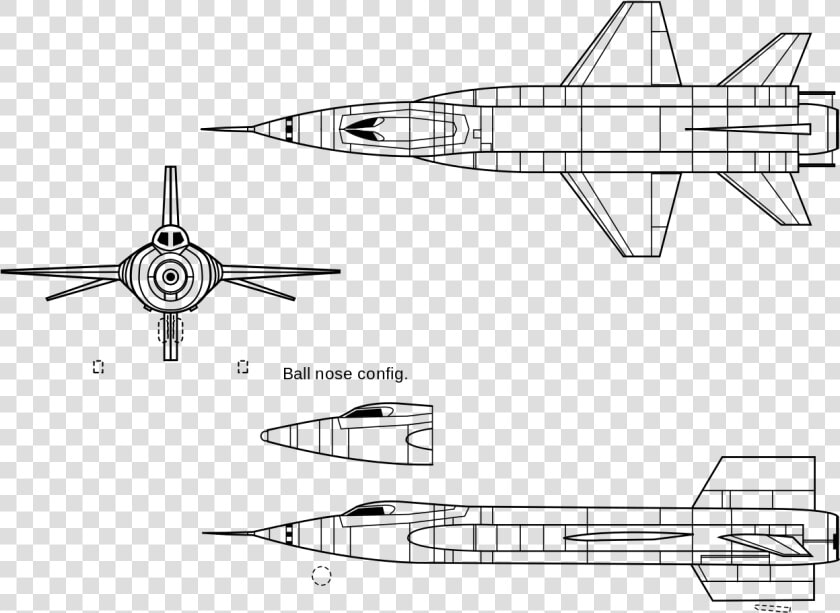 North American X 15 Blueprints  HD Png DownloadTransparent PNG