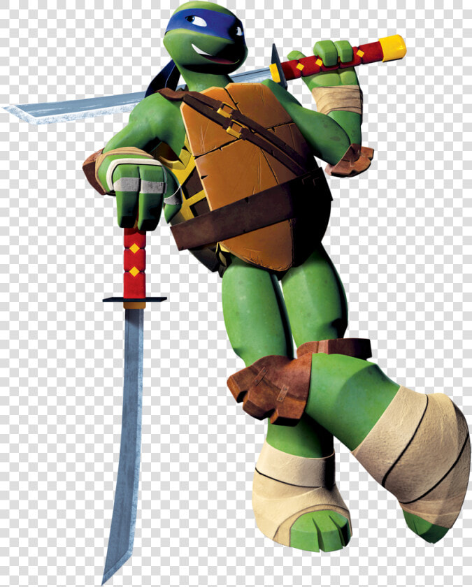 Photo Courtesy Of Nickelodeon   Teenage Mutant Ninja Turtles 2012 Leonardo  HD Png DownloadTransparent PNG