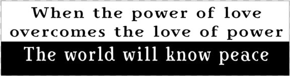Power Of Love Jimi Hendrix Bumper Sticker   Love Of Power The World  HD Png DownloadTransparent PNG