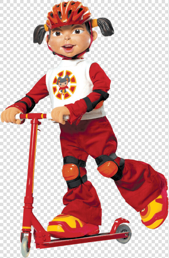 Lazytown Trixie On Scooter   Trixie From Lazy Town  HD Png DownloadTransparent PNG