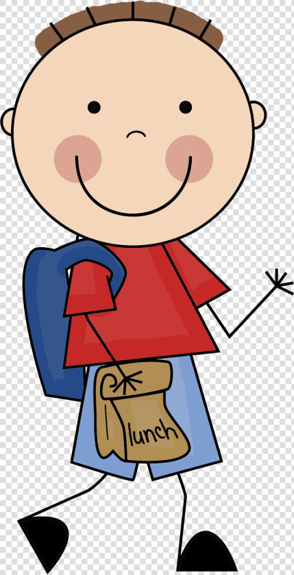 Student With Backpack Clipart   Scrappin Doodles Boys  HD Png DownloadTransparent PNG