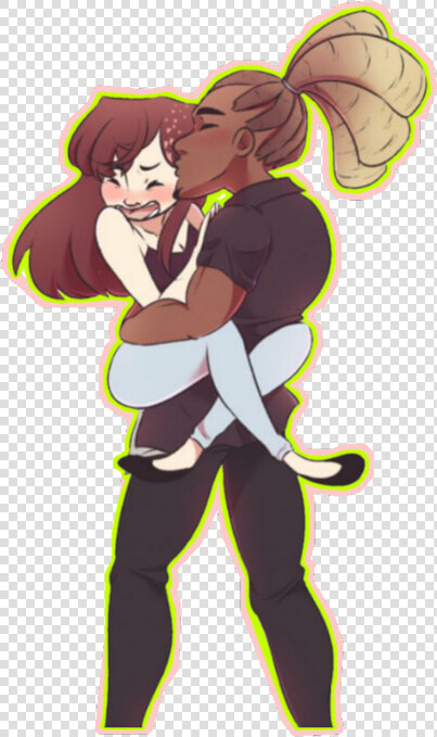  overwatch  bunnyribbit   Lucio X Dva Kissing  HD Png DownloadTransparent PNG