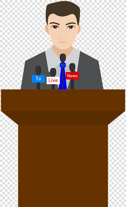 Cartoon Person Making A Speech  HD Png DownloadTransparent PNG