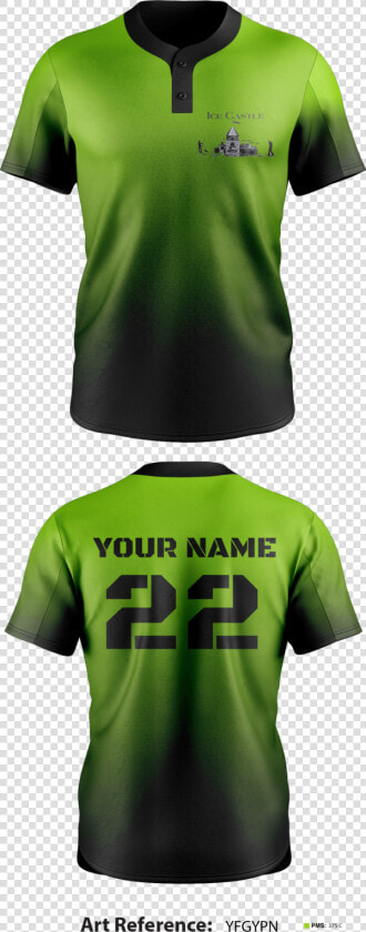 Ice Castle Two Button Softball Jersey   Active Shirt  HD Png DownloadTransparent PNG