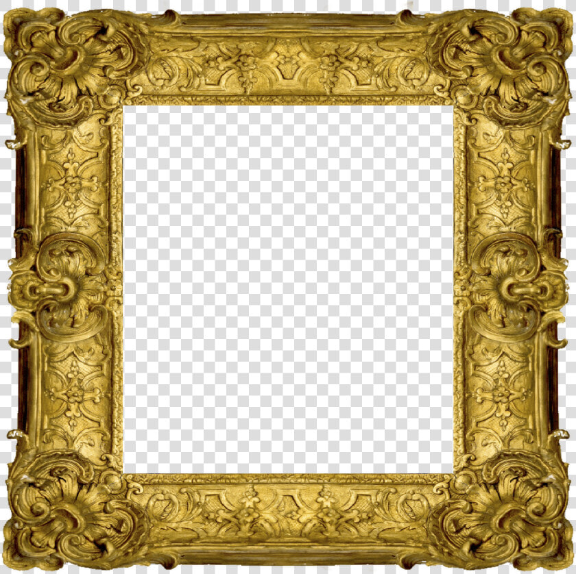 Square Gold Frame Png Jpg Free   Fried Rice Wii Sports  Transparent PngTransparent PNG