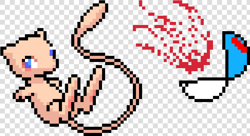 My Mew And Pokeball   Pixel Art Pokemon Mew  HD Png DownloadTransparent PNG