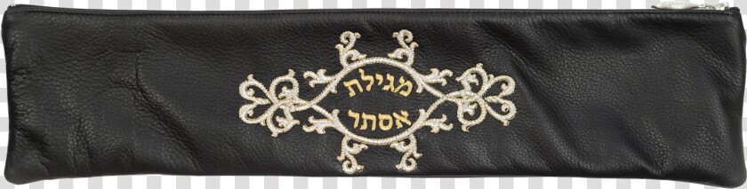 Geniune Fancy Leather Scroll Bag Purim Megillah Scroll   Label  HD Png DownloadTransparent PNG