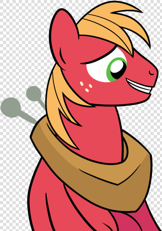 Drawponies  Big Macintosh  Earth Pony  Grin  Nervous    Cartoon  HD Png DownloadTransparent PNG