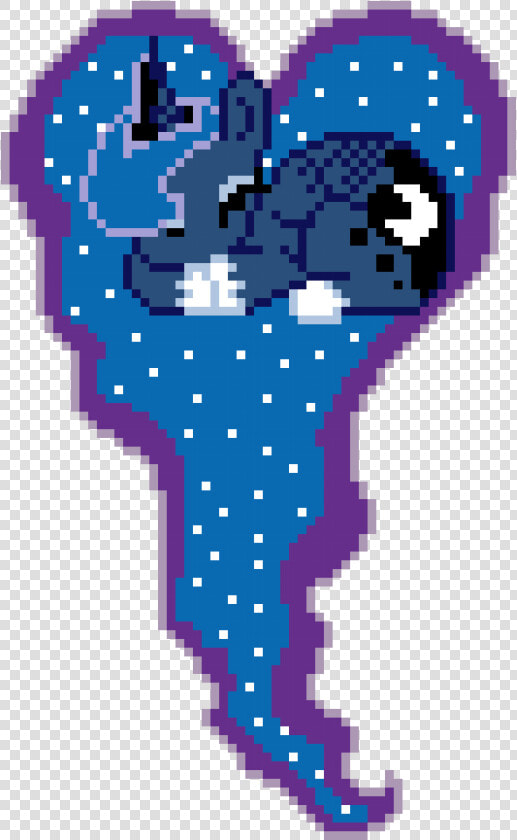 Princess Luna Heart   Luna Heart Pixel Art  HD Png DownloadTransparent PNG