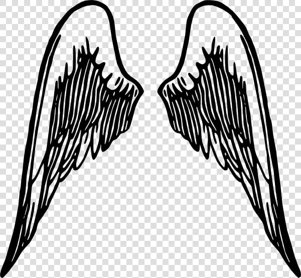 Angel Wings Tattoo Svg Clip Arts   Cartoon Angel Wings Transparent Background  HD Png DownloadTransparent PNG