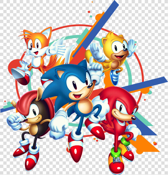 Sonic Mania Plus Artwork   Sonic Mania Plus Characters  HD Png DownloadTransparent PNG