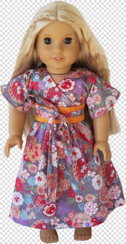 Kimono Dress For 18″ Dolls   Barbie  HD Png DownloadTransparent PNG