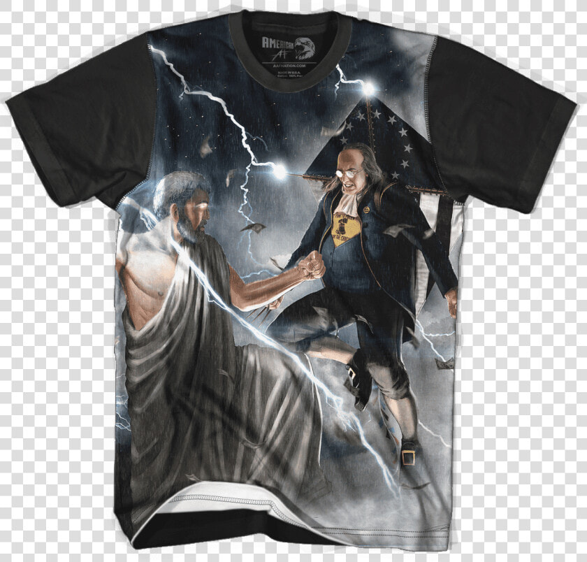 Zeus Ben Franklin Vs   Ben Franklin Vs Zeus  HD Png DownloadTransparent PNG