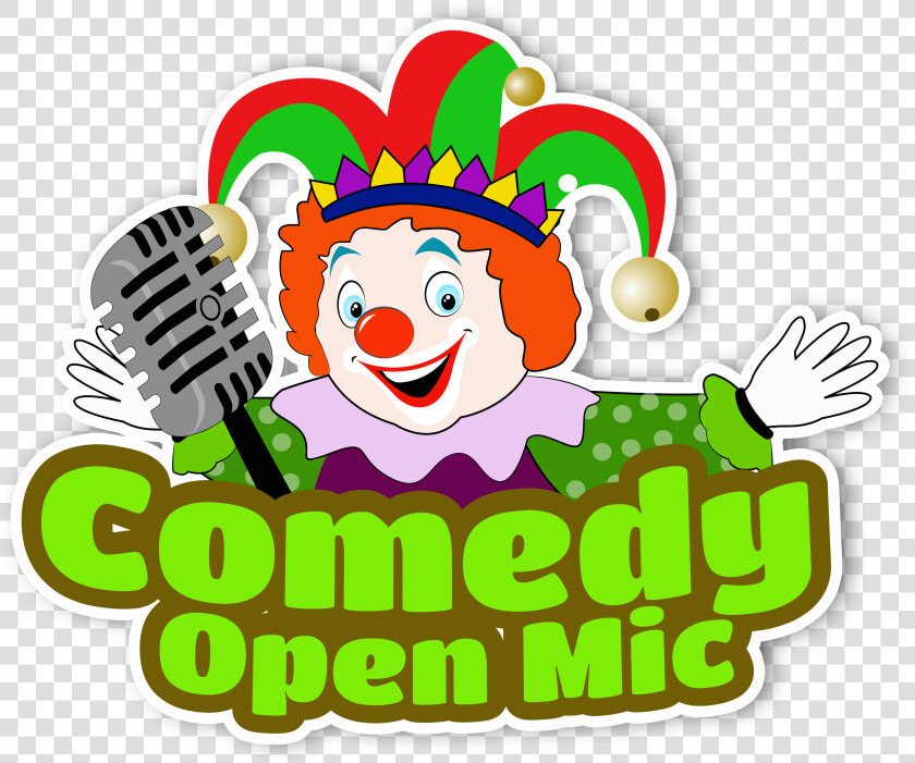 Comedian Clown Holding Microphone Png Transparent Background   Comedy Logo Png  Png DownloadTransparent PNG