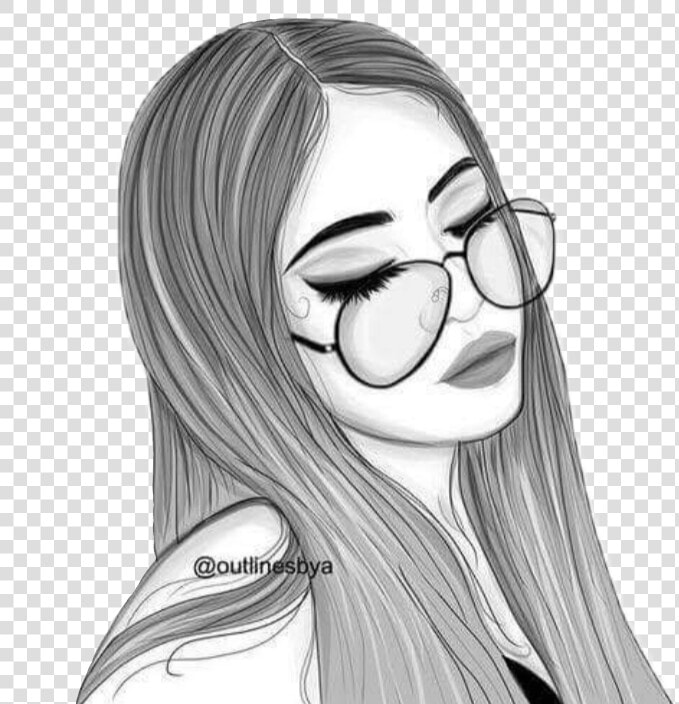 Transparent Chicas Tumblr Png   Cool Drawings Of Girls  Png DownloadTransparent PNG
