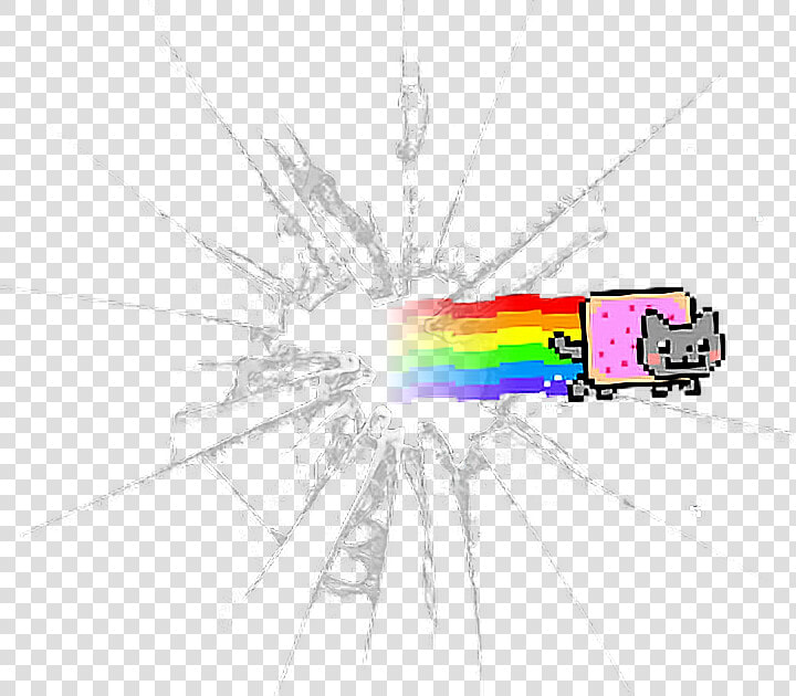 Transparent Nyan Cat Rainbow Png   Bullet Hole In Glass Png  Png DownloadTransparent PNG