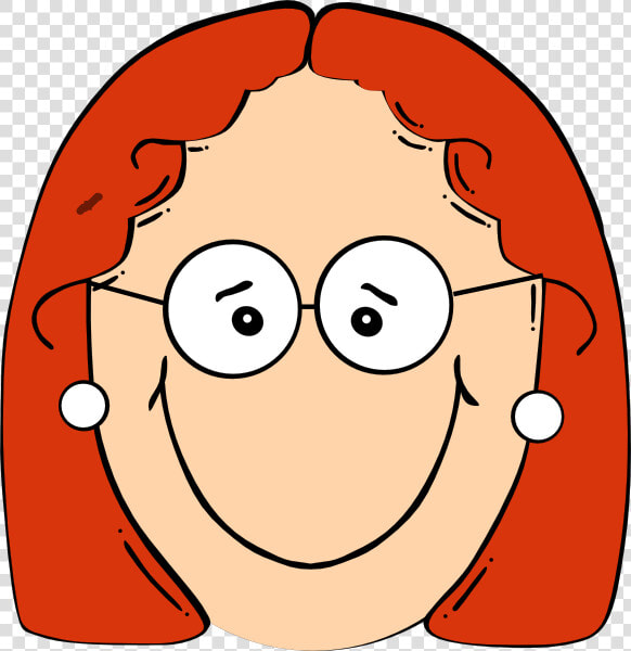 Redhead Cartoon Cliparts   Mother Clipart Face  HD Png DownloadTransparent PNG