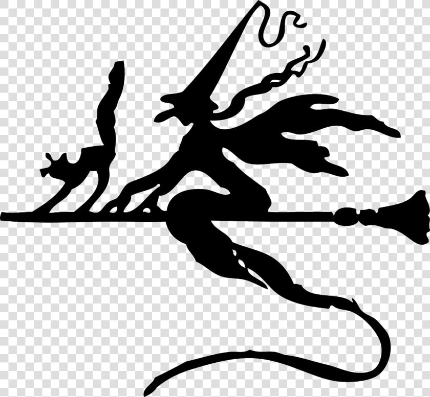 Witch On A Broomstick  HD Png DownloadTransparent PNG