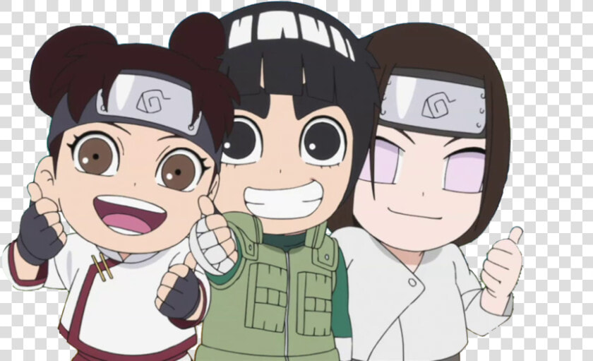 Anime  Naruto  And Rock Lee Image   Neji Tenten E Rock Lee  HD Png DownloadTransparent PNG