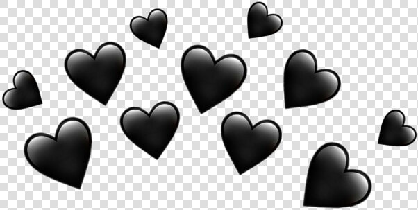  heart  crown  heartcrown  black  blackheart🖤   Heart  HD Png DownloadTransparent PNG