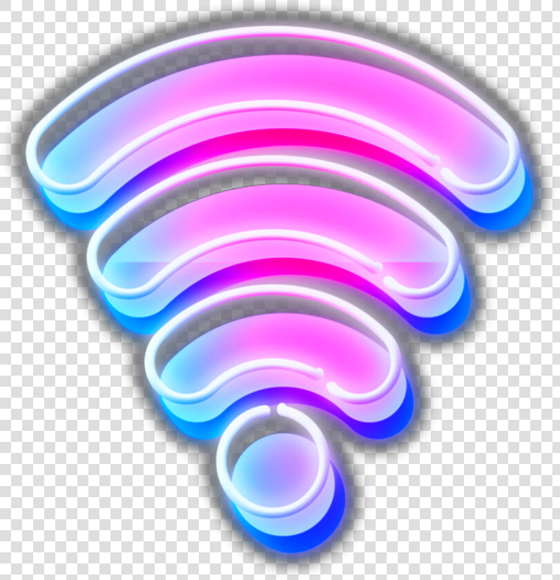  ftestickers  icon  wifi  neon  luminous  colorful   Wifi Icon Neon Png  Transparent PngTransparent PNG
