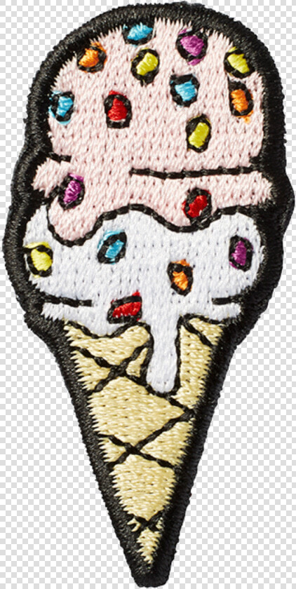 Ice Cream Scoop Sticker Patch   Icecream Patch Png  Transparent PngTransparent PNG