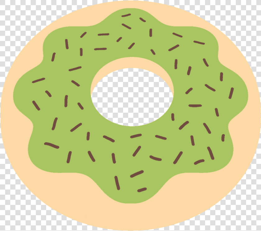 Green Glazed Donut Clip Art   Circle  HD Png DownloadTransparent PNG