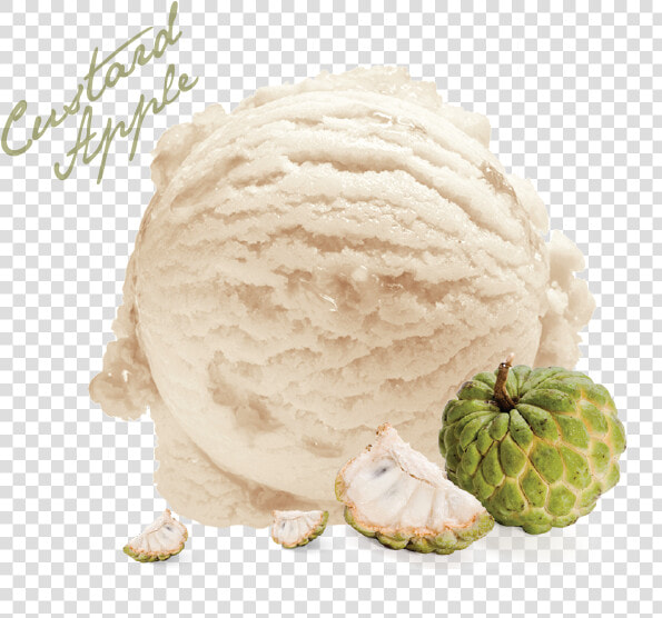Custard Apple Ice Cream Scoop  HD Png DownloadTransparent PNG