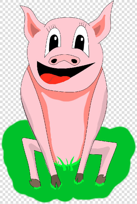 Pig V4 Art 800x   Cartoon  HD Png DownloadTransparent PNG