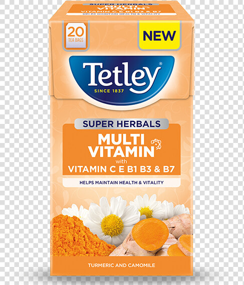 Turmeric  amp  Camomile   Vitamin C Tetley Tea  HD Png DownloadTransparent PNG