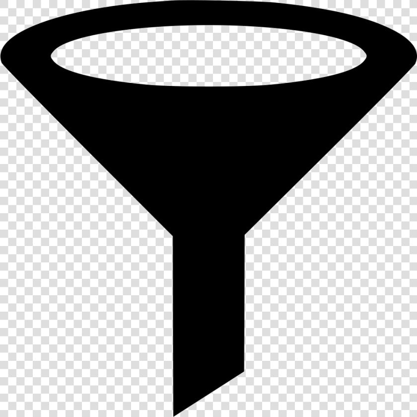 Vector Black And White Stock Funnel Vector Icon   Transparent Vector Funnel Png  Png DownloadTransparent PNG