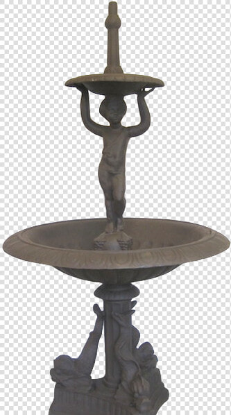 Cast Iron Fountain With Angel Fish   Fountain  HD Png DownloadTransparent PNG