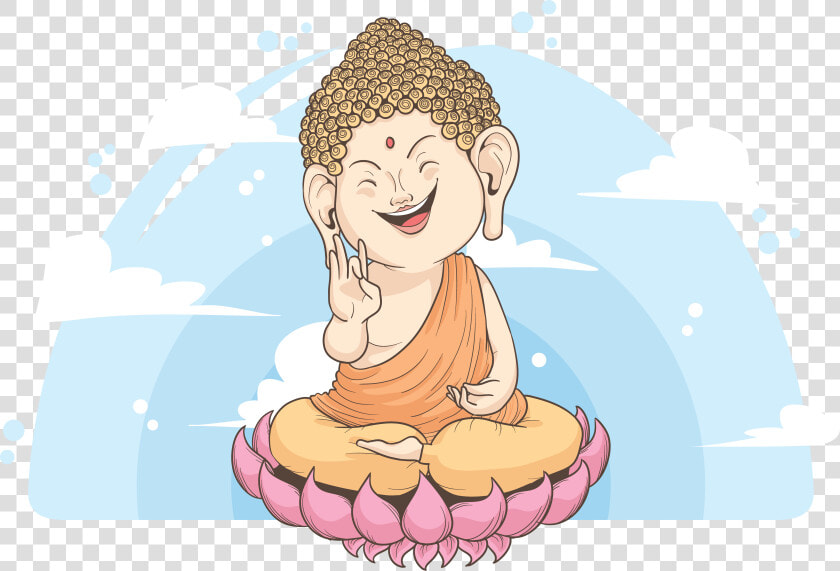 Cartoon Illustration Transprent Png Free Download Cake   Meditating Cartoon Vector Transparent  Png DownloadTransparent PNG