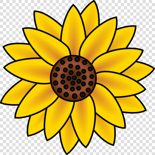 Country Sunflower Clip Art Clipart Free Download   Easy To Draw Sunflowers  HD Png DownloadTransparent PNG
